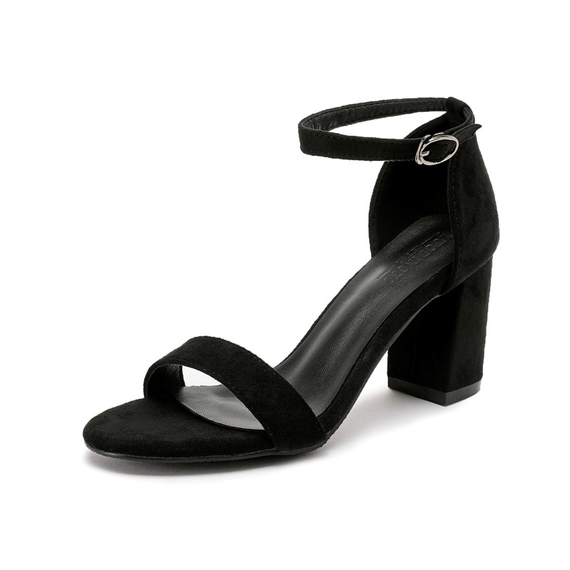 Zodini sandale s remenčićima od velura, okrugli vrh prsta, gumeni potplat, za svakodnevnu upotrebu