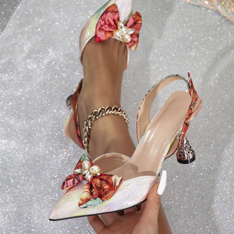 Ženske visoke pete s oštrim nosom, 8 cm+ visina, PU gornji dio, PU potplat, elastična traka