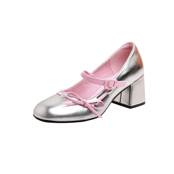 Dámske Mary Jane topánky – zaoblená špička, vrchnok z mikrovlákna, stredný podpätok 3–6 cm, PU vnútorná stielka