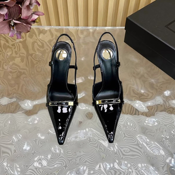 Flower Rain Cicada ženske sandale s kvadratnim vrhom i visokim potpeticama, potpetica u obliku čaše vina, gumeni đon, podstava od ovčje kože, elastično zatvaranje