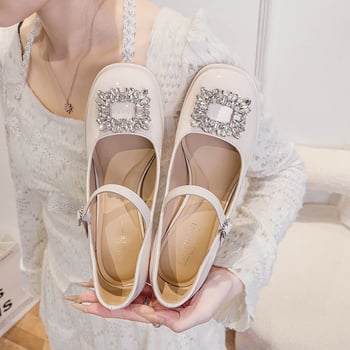 Mary Jane cipele Zodini - okrugli vrh, visina pete 6–8 cm, debeli pet, jedinstven uzorak