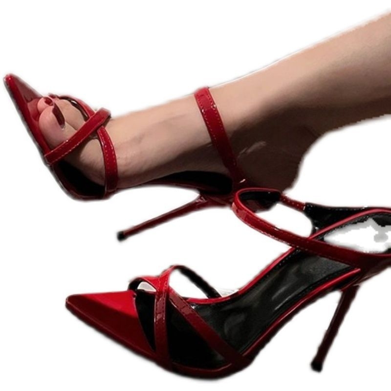 Sandale s oštrim vrhom, PU gornji dio, PU potplat, korejski stil