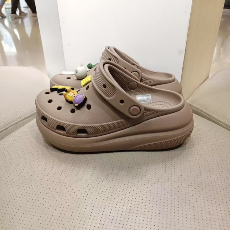 Ženske sandale Crocs stila s EVA đonom, prozračne, protiv klizanja, platforma 3 cm+