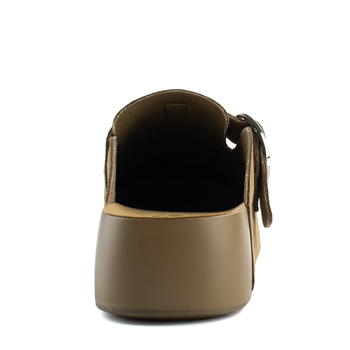 Dibo sieviešu sandas bez papēža, ar 4 cm pacēlumu, neslīdotā gumijas zole, virsma no liellopa ādas, apaļa purns, ikdienas stils