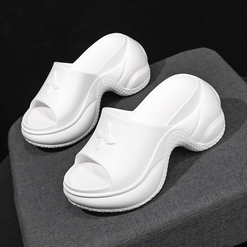 Ženske EVA platforme s križnim remenom, 9 cm povećanje visine, anti miris, okrugli vrh, PU podstava