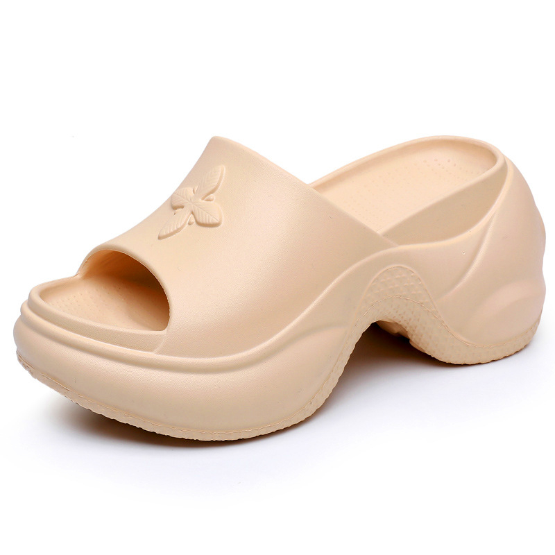 Ženske EVA platforme s križnim remenom, 9 cm povećanje visine, anti miris, okrugli vrh, PU podstava