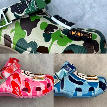 Unisex EVA pludmales apavi ar kamuflāžas dizainu, pretslīdes mīksta zole, biezums 3 cm+