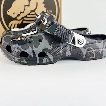 Unisex EVA pludmales apavi ar kamuflāžas dizainu, pretslīdes mīksta zole, biezums 3 cm+