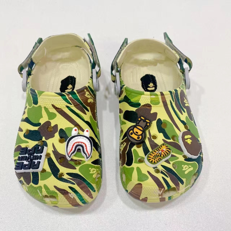 Unisex EVA pludmales apavi ar kamuflāžas dizainu, pretslīdes mīksta zole, biezums 3 cm+