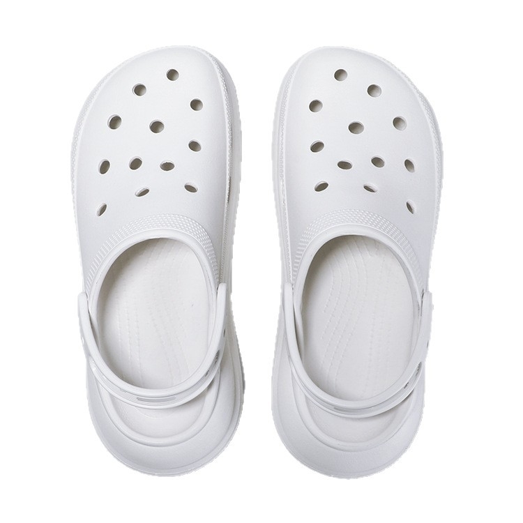 Haojia Unisex EVA Crocs-stila klogs, Elpojošs augšējais, 6 cm bieza zole, Augstuma palielināšana, Neslīdējošs