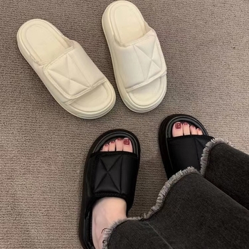 Ženske sandale s Velcro platformom, debeli potplat, za plažu