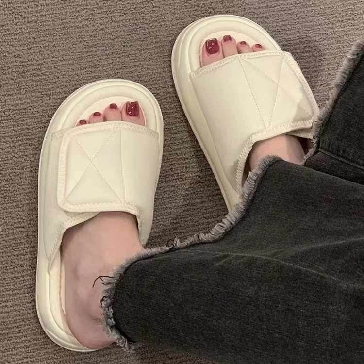 Ženske sandale s Velcro platformom, debeli potplat, za plažu