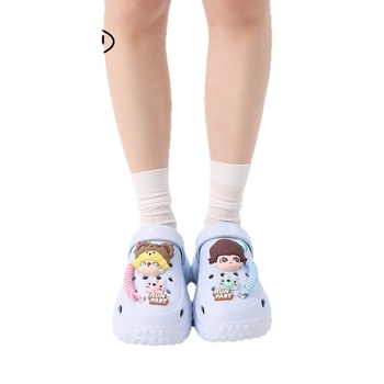 Sievietēm Crocs stila klogs, EVA augšdaļa un zole, zoles biezums virs 3,5 cm, augstuma palielinājums, pretslīdēšana, elpojošas