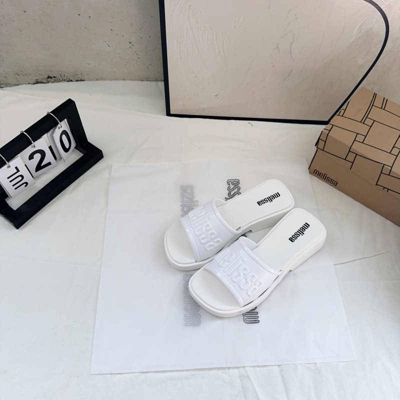 Maesha lagane PVC japanke s platformom, okrugli vrh, ljeto 2024