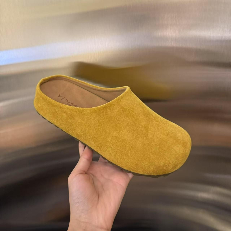 Baotou papuče - gornji dio od brušenog velura, okrugli vrh, vintage stil, gumena potplat, PU podstava