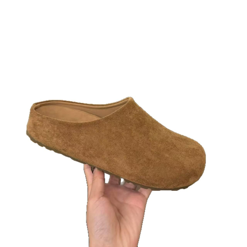 Baotou papuče - gornji dio od brušenog velura, okrugli vrh, vintage stil, gumena potplat, PU podstava