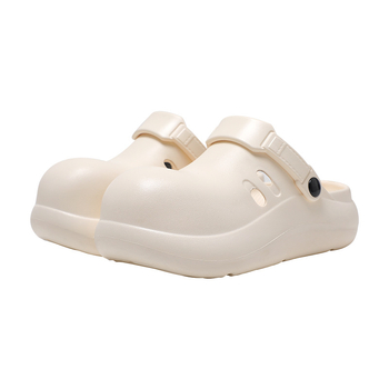 Sievietēm EVA perforētās sandales ar biezu zoli, EVA augšpuse un zole, zolī biezums 3,5–5 cm, vasara 2025, pilsētas stils