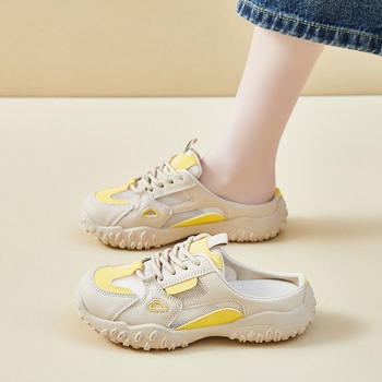 Ženske slip-on tenisice s mrežastim gornjim dijelom, mrežasti unutrašnji dio, gumeni đon, okrugli vrh, korejski stil, marka Haimona, ljeto 2025