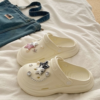 Ženske EVA sandale s rupicama, prozračne, debeli potplat 5–8 cm, Baotou serija, potplat injekcijskog oblikovanja