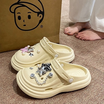 Ženske EVA sandale s rupicama, prozračne, debeli potplat 5–8 cm, Baotou serija, potplat injekcijskog oblikovanja