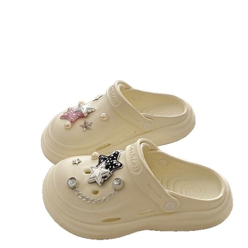 Ženske EVA sandale s rupicama, prozračne, debeli potplat 5–8 cm, Baotou serija, potplat injekcijskog oblikovanja