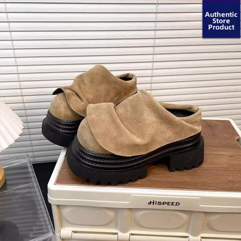 Sieviešu mūles ar slēgtu purnu, augšējā daļa no auduma, apaļš purns, gumijas zole, ikdienas nēsāšanai