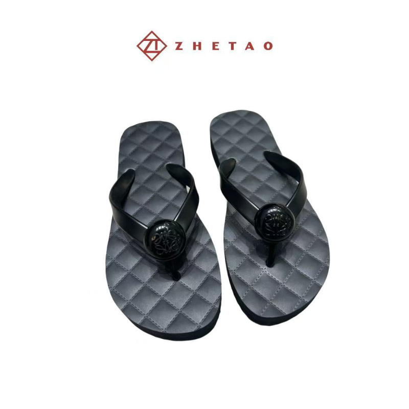 Zhetao vasaras čības ar PVC augšu, gumijas zole, apaļš purns, 2,5 cm bieza zole