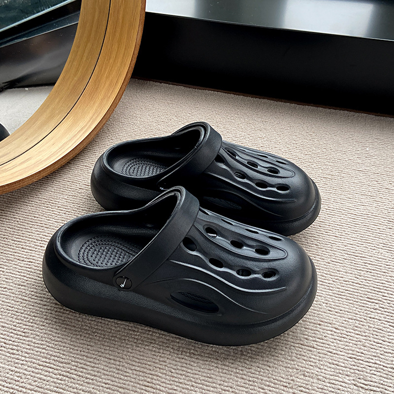 Augstumam palielinošas āra čības vasaras stilā, PU augšējā daļa, PU zole, apaļa purngala, bez oderes, ērts stils