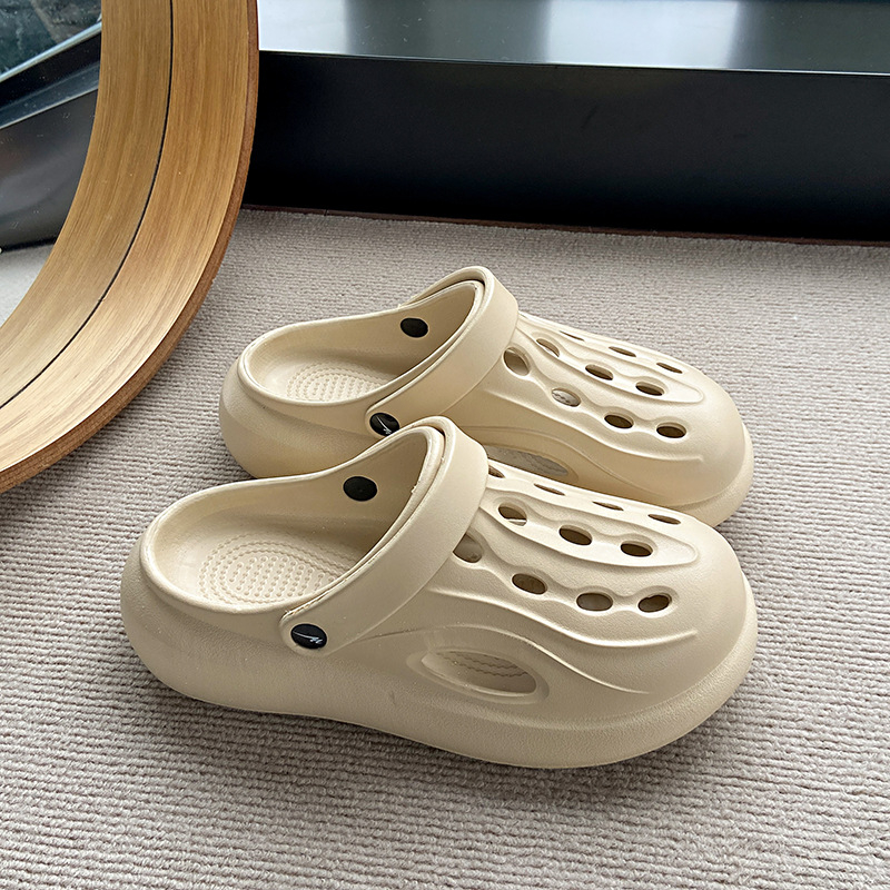 Augstumam palielinošas āra čības vasaras stilā, PU augšējā daļa, PU zole, apaļa purngala, bez oderes, ērts stils