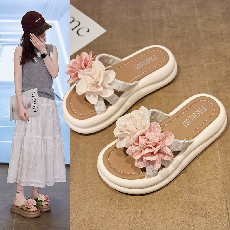 Sandales ar vienu siksnu no PVC, gumijas zole, apaļš pirksts, bez oderes, Vasara 2025