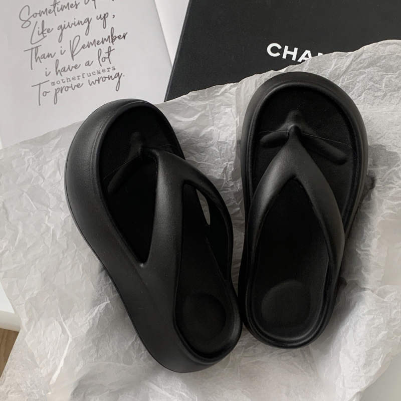 Ženske ljetne outdoor papuče s debelim potplatom za povećanje visine, protuklizna mekana EVA podloga, oblik prstiju Herringbone