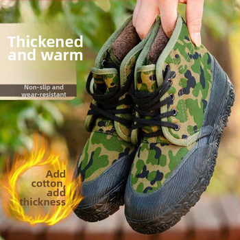 Zimné bavlnené papuče, unisex, vrchná časť z plátna, gumová podrážka, protišmykové, hrubá podšívka