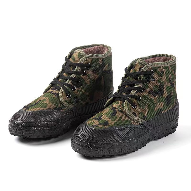 Zimné bavlnené papuče, unisex, vrchná časť z plátna, gumová podrážka, protišmykové, hrubá podšívka