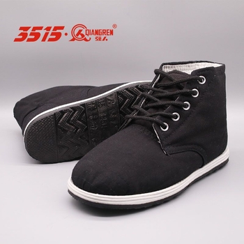 Ανδρικές παντόφλες από βαμβάκι με σόλα καουτσούκ, χειμωνιάτικα άνετα οικιακά υποδήματα