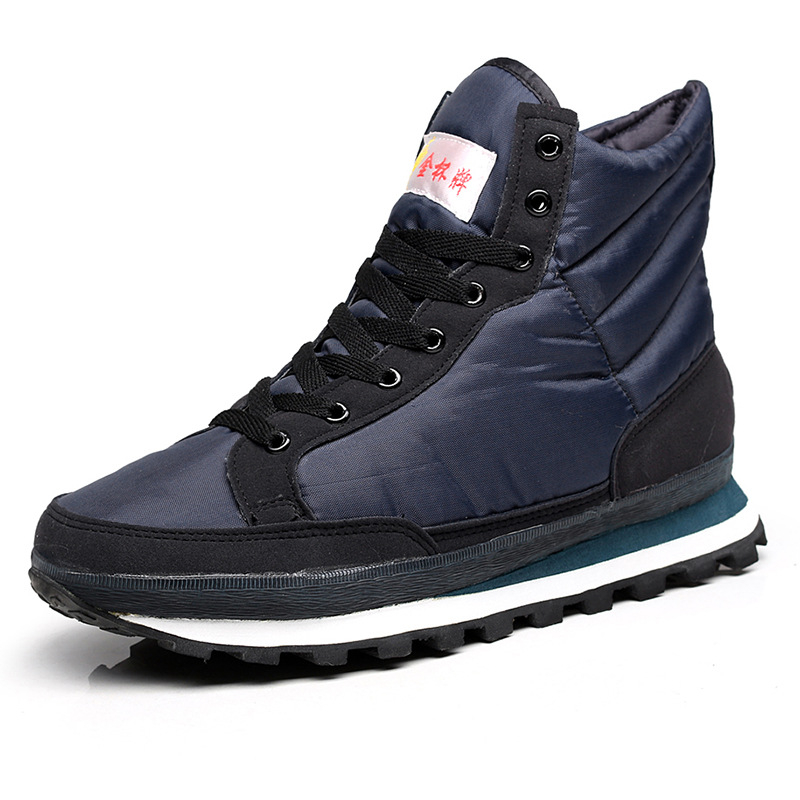 Foot Kai зимни снежни ботуши, дишаща топла подплата, текстилна горна част, балонова подметка, антихлъзгаща външна подметка