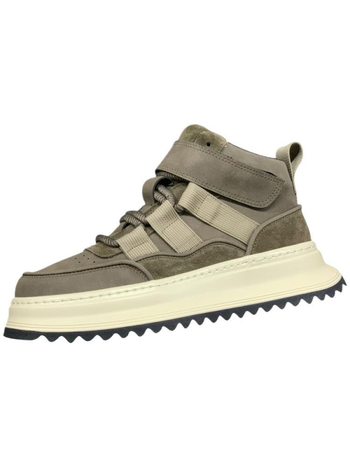 Adidași înalți pentru bărbați cu talpă de creștere a înălțimii, iarnă casual — partea superioară: materiale mixte; talpă: cauciuc; stil: tendință tânără; funcții: echilibru, menține cald