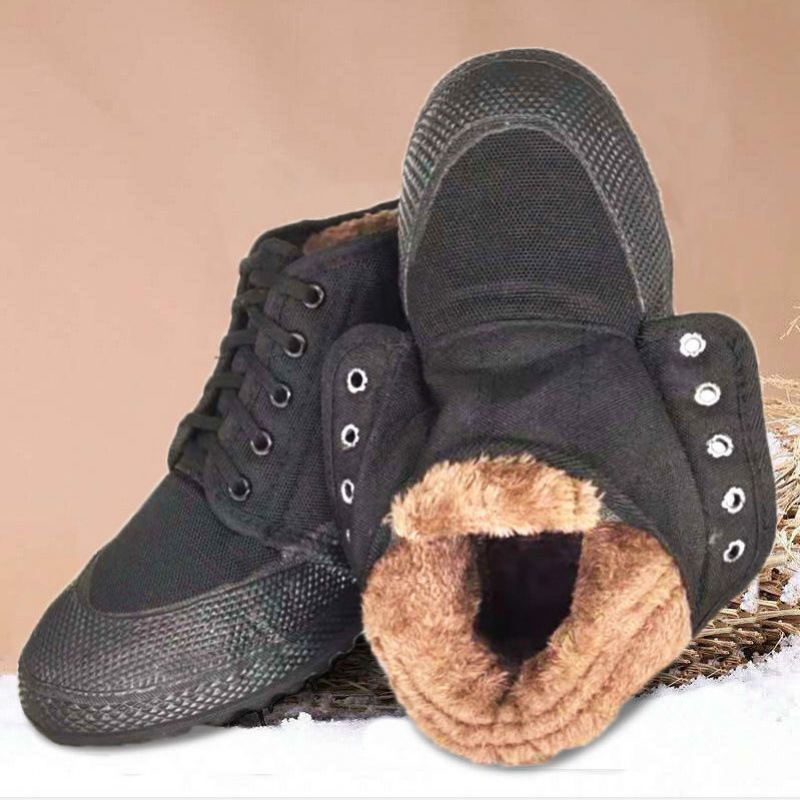 Pánske papuče z umelého plyšu, podrážka z peny gumy, zohrieva, plochá päta, voľnočasový štýl, zima 2023