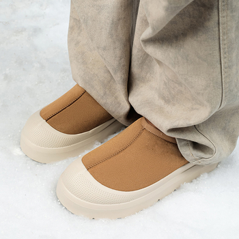 Унисекс зимни ботуши - водоустойчиви, топли с подплата от флис, горна част кравешки велур, подметка устойчива на износване гума, квадратен ток 3-5 см