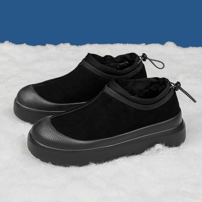 Унисекс зимни ботуши - водоустойчиви, топли с подплата от флис, горна част кравешки велур, подметка устойчива на износване гума, квадратен ток 3-5 см