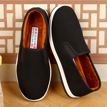 Zimske muške platnene papuče sa složenom potplatom – kućna obuća