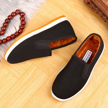 Zimske muške platnene papuče sa složenom potplatom – kućna obuća