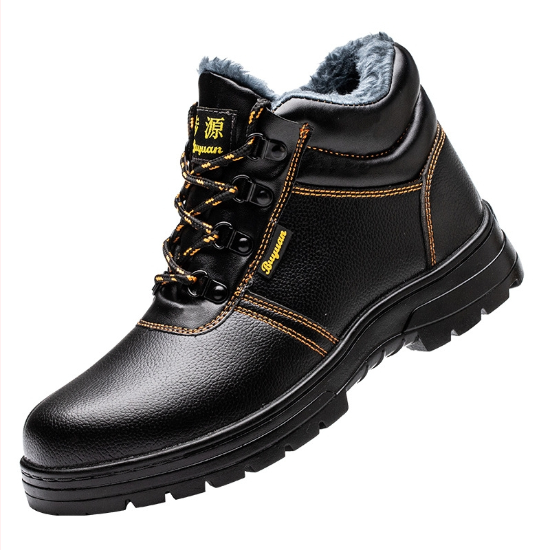 Drošības darba apavi ar tērauda purnu, pretestība pret triecieniem un caurduršanu, augsts augšējais rāmis, mikrošķiedras āda (tērauda purns; triecienizturība; caurduršana; augsts augšējais rāmis; mikrošķiedras āda)