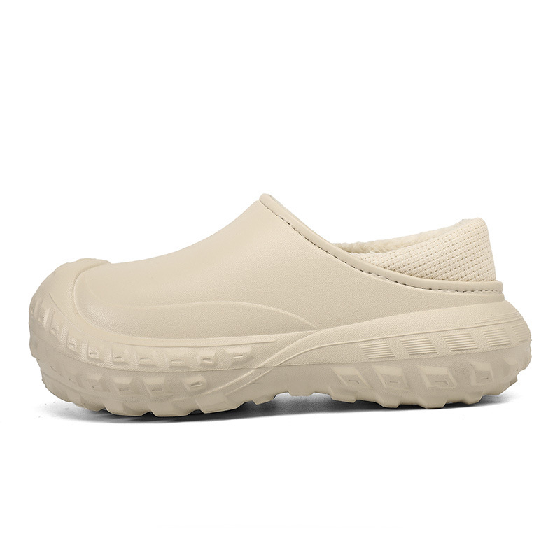 Cooler Зимни обувки от EVA памук, Унисекс, водоустойчиви, против подхлъзване, вътрешност от изкуствен къс плюш, инжекционно формирана дебела подметка