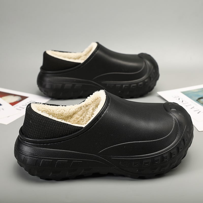 Cooler Зимни обувки от EVA памук, Унисекс, водоустойчиви, против подхлъзване, вътрешност от изкуствен къс плюш, инжекционно формирана дебела подметка