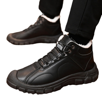 Muške kućne papuče, casual stil, fleece podstava, PU gornji dio, plastični potplat, zima