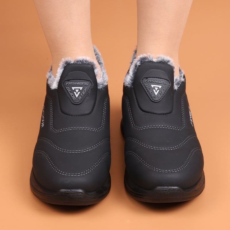 Unisex Χειμερινά Μποτάκια με Γούνινη Επένδυση, PU Άνω Μέρος, PVC Σόλα, Σόλα Με Χύτευση