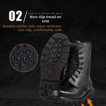 Ανδρικά μποτάκια μάχης για όλο τον χρόνο, με επάνω μέρος από συνθετικό δέρμα μικροϊνών, σόλα από καουτσούκ, αδιάβροχα, αντιολισθητικά, ζεστά