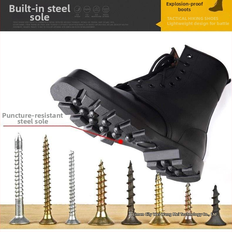 Ανδρικά μποτάκια μάχης για όλο τον χρόνο, με επάνω μέρος από συνθετικό δέρμα μικροϊνών, σόλα από καουτσούκ, αδιάβροχα, αντιολισθητικά, ζεστά