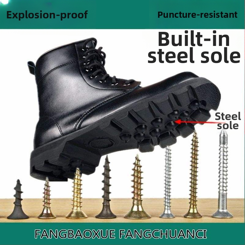 Ανδρικά μποτάκια μάχης για όλο τον χρόνο, με επάνω μέρος από συνθετικό δέρμα μικροϊνών, σόλα από καουτσούκ, αδιάβροχα, αντιολισθητικά, ζεστά
