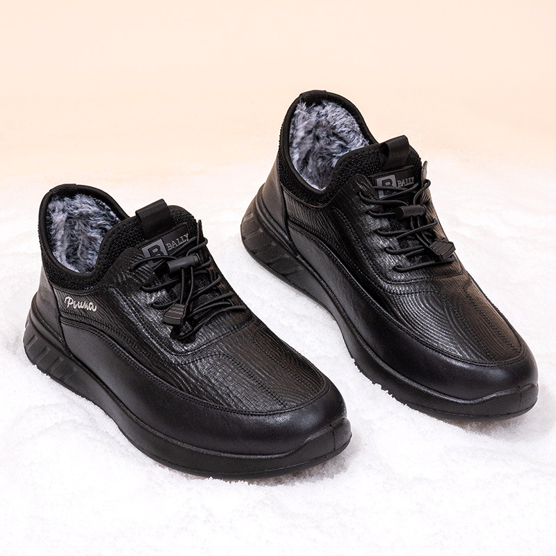 Ανδρικές χειμερινές παντόφλες με επένδυση φλίς, άνω μέρος από μικροϊνες και σύνθετη σόλα